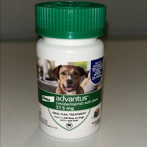 Advantus Oral Flea Treatment 37.5 mg 7 soft chews NEW